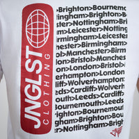 Junglist Tour Maroon T-Shirt in White