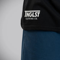 Jnglst Clothing close up front script t-shirt