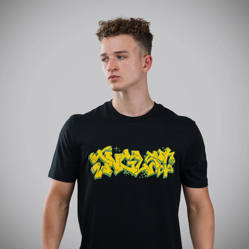Jnglst Sprayed Black T-Shirt – Junglist Network