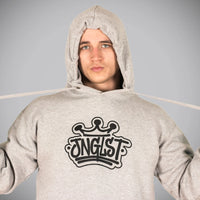 Grey Junglist Crown Pullover Hoody
