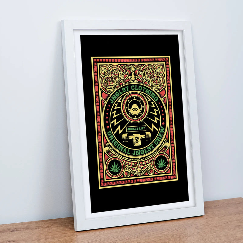 Jnglst Life Art Print White Frame