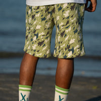 Jnglst Cotton Shorts - Light Green Camo