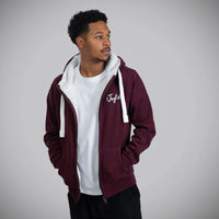Jnglst Maroon Roots Sherpa Hoody worn By Junglist