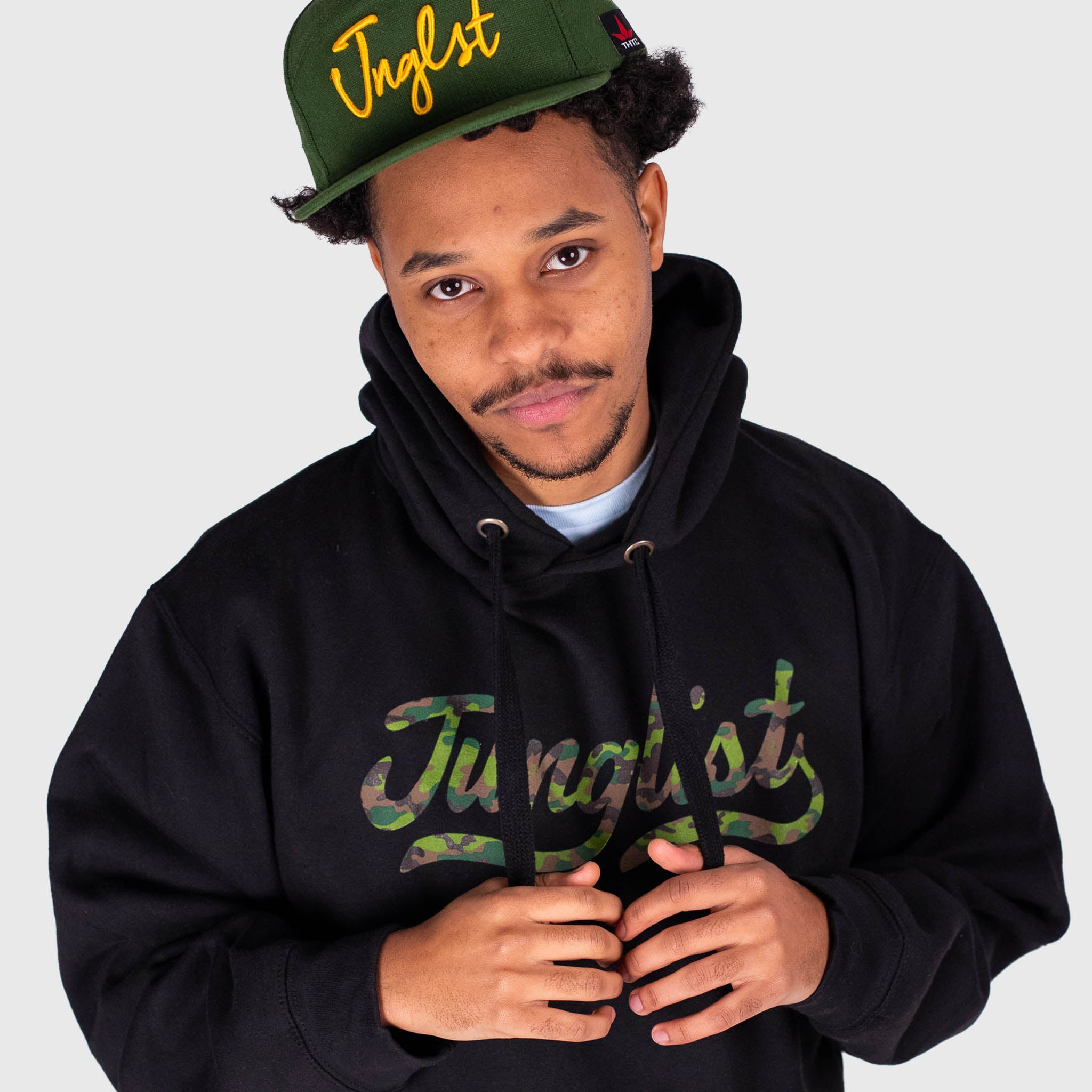 Black Camo Junglist Script Remix Hoody