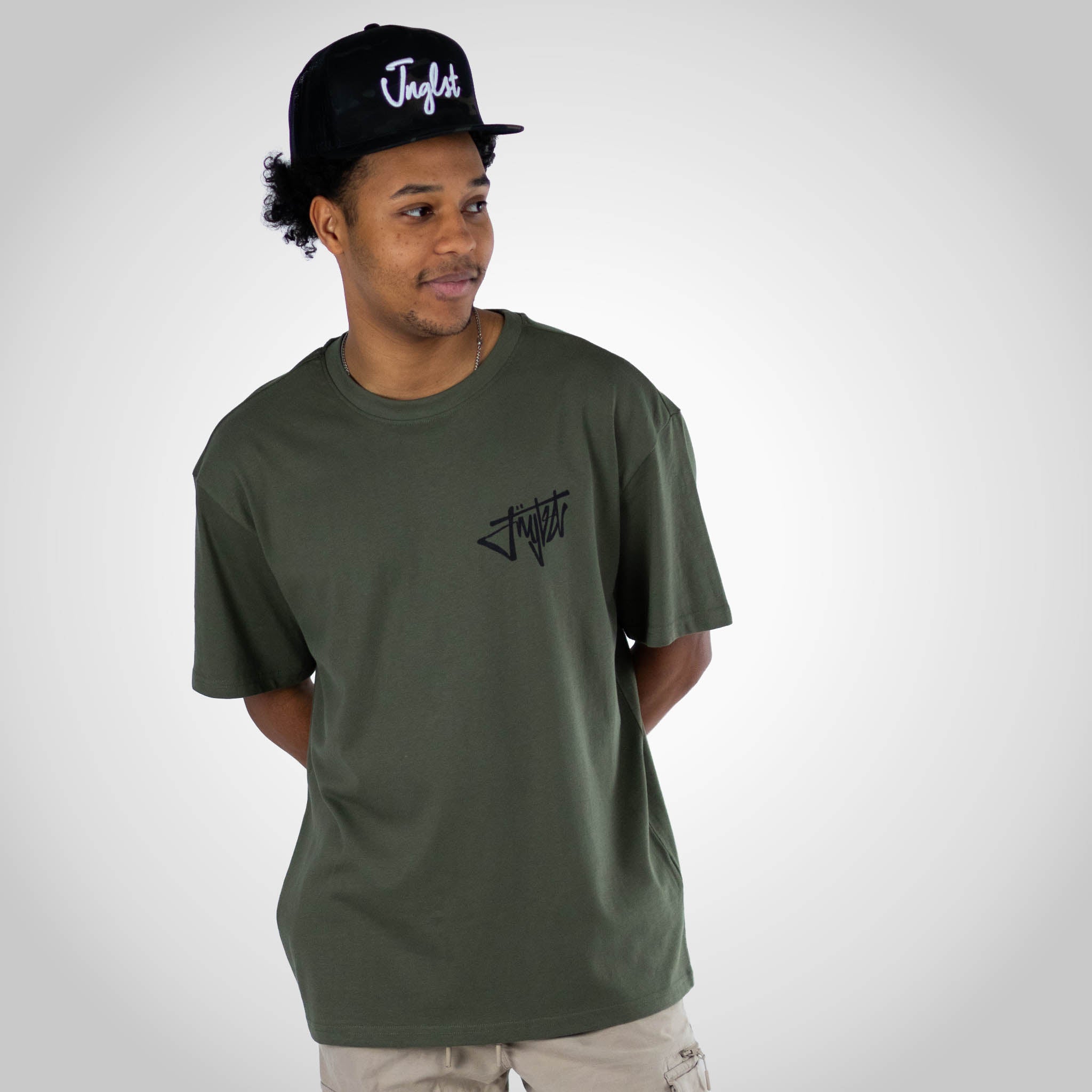 Junglist Royalty Olive Green T-Shirt