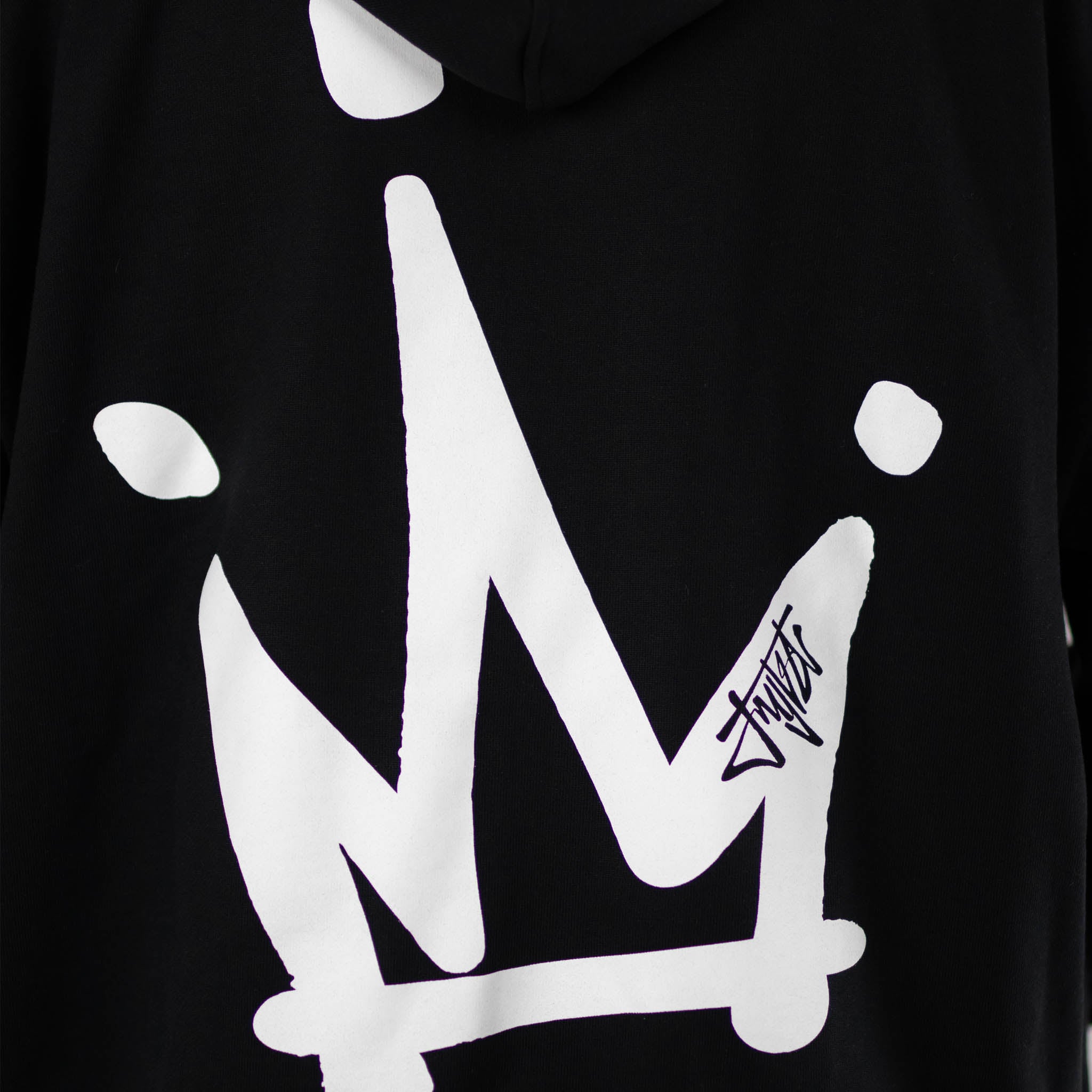 Royalty Crown Black Hoody Back Crown