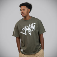Jnglst Clothing khaki t shirt vip relaxed fit