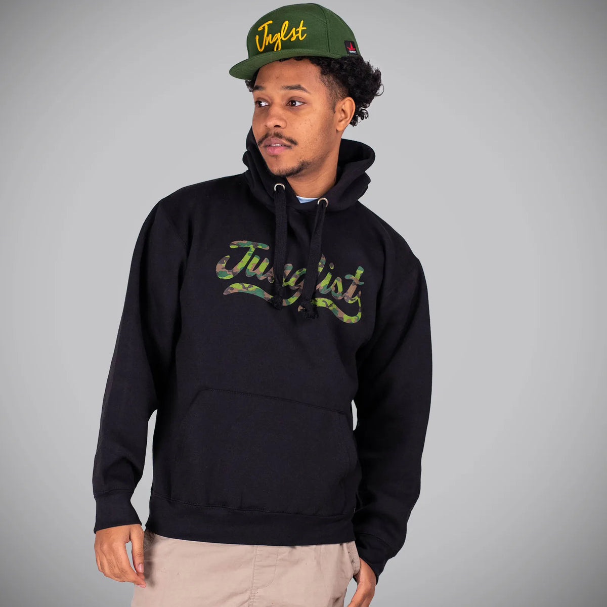 Black Camo Junglist Script Remix Hoody