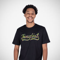 Camo on Black Junglist Script Remix with Vowels