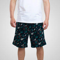 Jnglst Cotton Shorts - Dark Green Camo