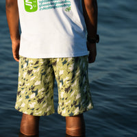 Jnglst Cotton Shorts - Light Green Camo