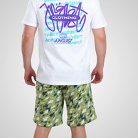 Jnglst Cotton Shorts - Light Green Camo
