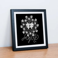 Jnglst Soundsystem Art Black Frame