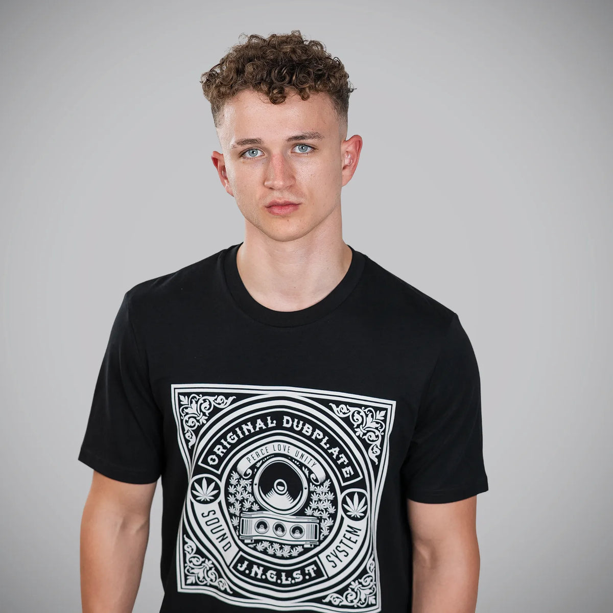 Jnglst Original Dubplate Soundsystem  Black Tee