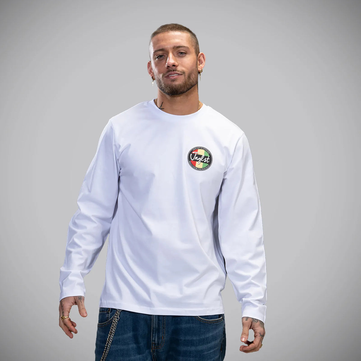 Roots Up White Long Sleeve T-Shirt