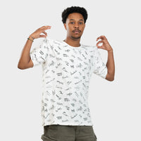Jnglst Yardrock and THTC Collab white signature legends t shirt