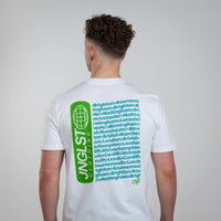 Junglist Tour Green on White T-Shirt