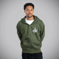 Jnglst Royalty Khaki Zip Hoody