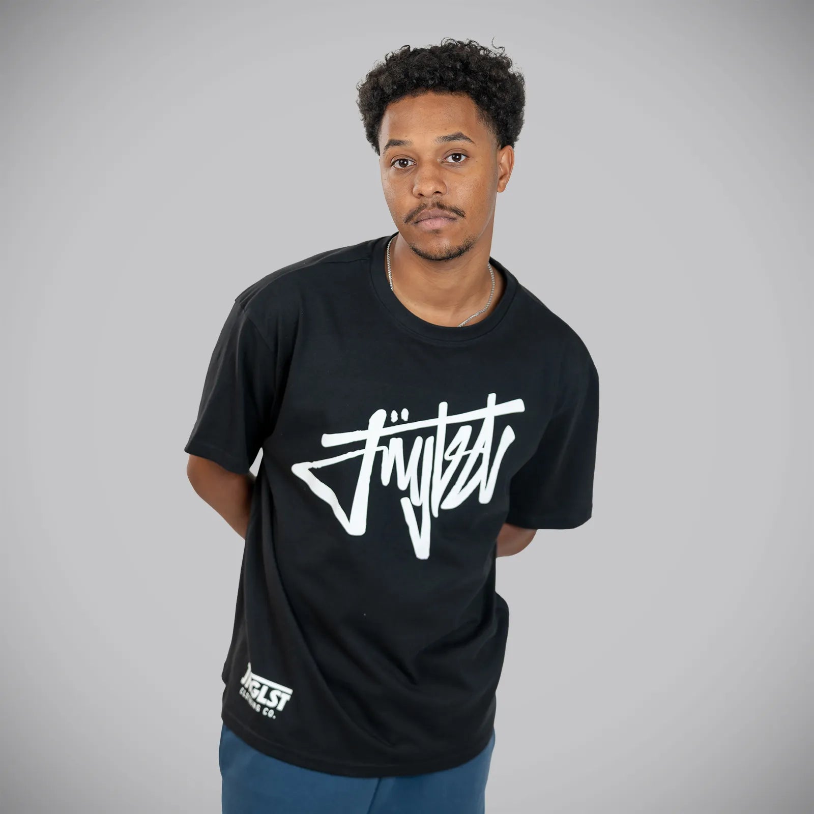 Jnglst Clothing black vip t-shirt relaxed fit