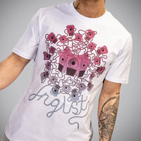 Soundsystem Purple Fade - White T Shirt