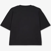 Junglist Crown Women's Black T-Shirt with Pink