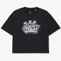 Junglist Crown Women's Black T-Shirt with White