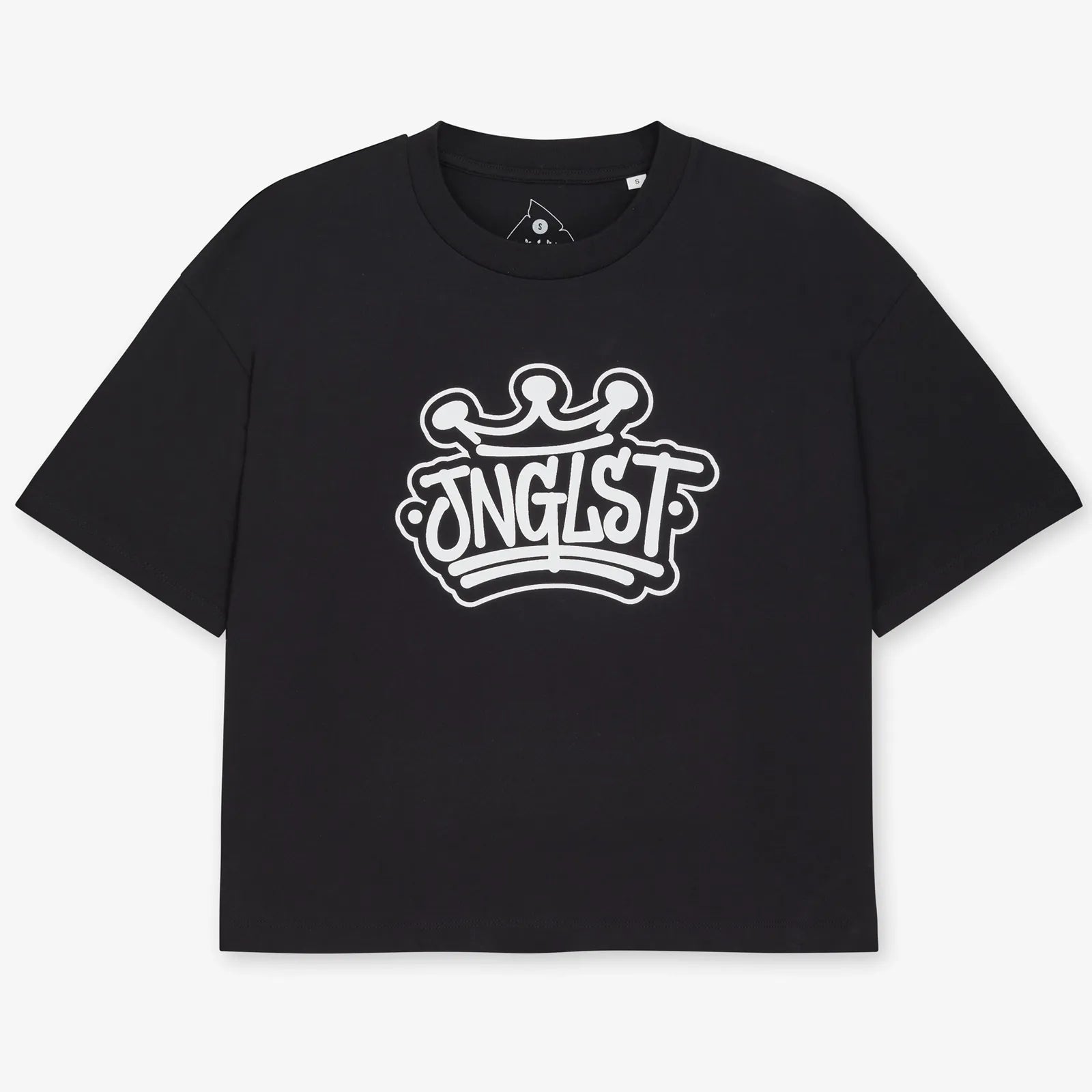 Junglist Crown Women's Black T-Shirt with White