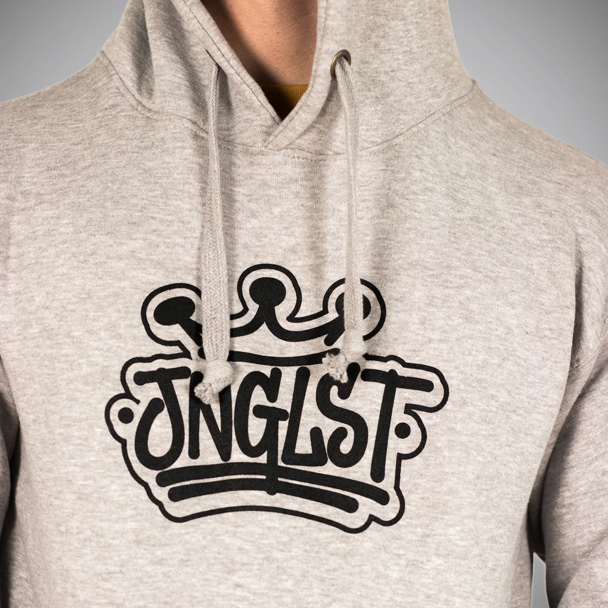 Grey Junglist Crown Pullover Hoody