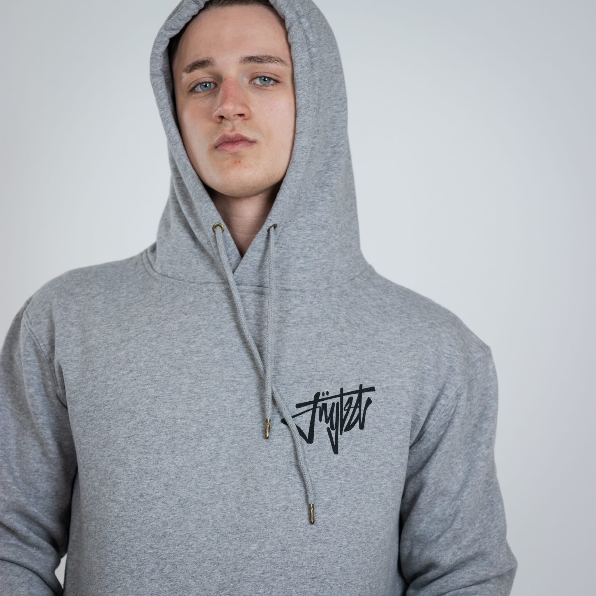 Rewired Smiley Junglist Grey Hoody worn by Junglist