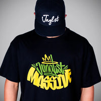 Relaxed Fit Junglist Massive Black T-Shirt