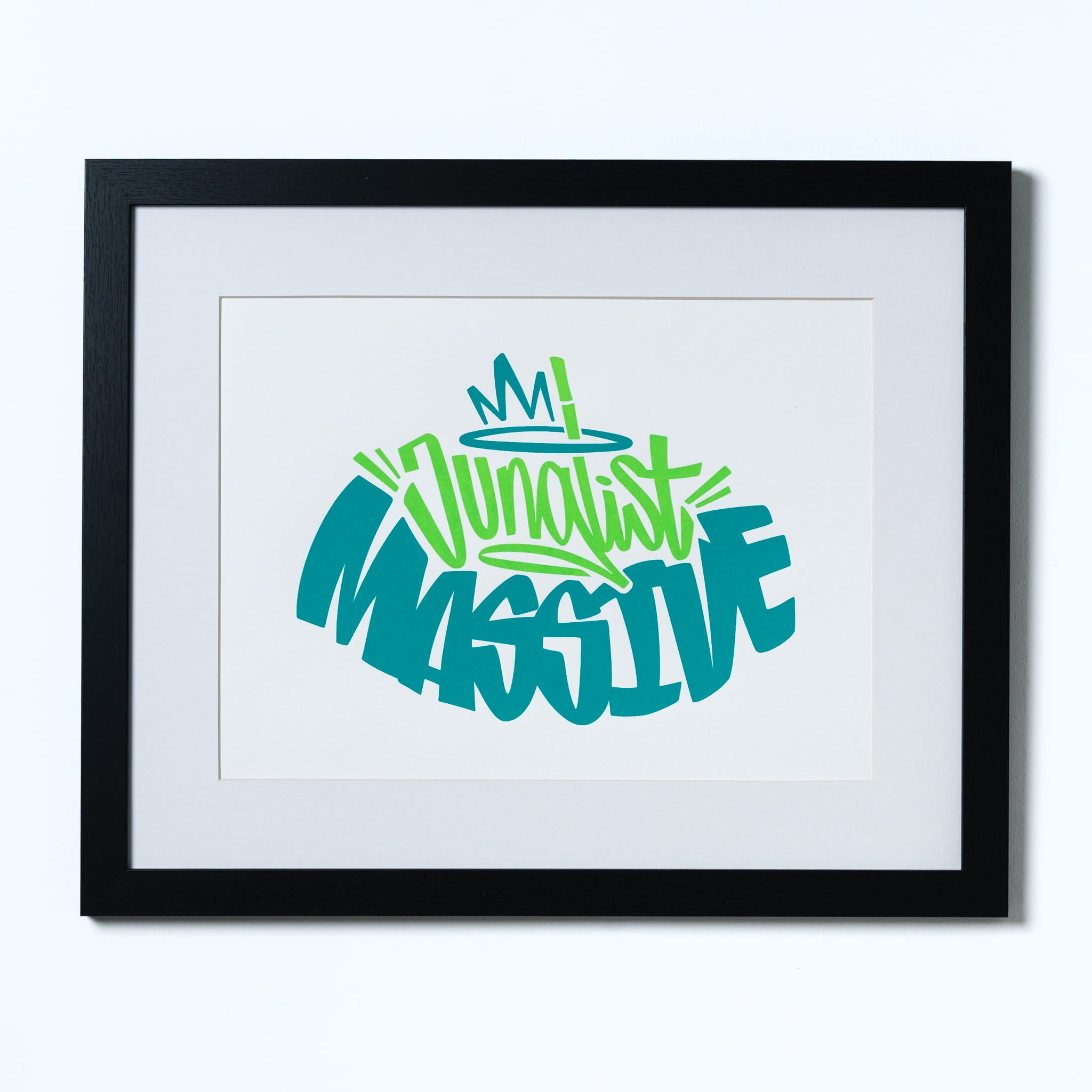 Junglist Massive Blue and Green Ltd Edition Framed Artwork