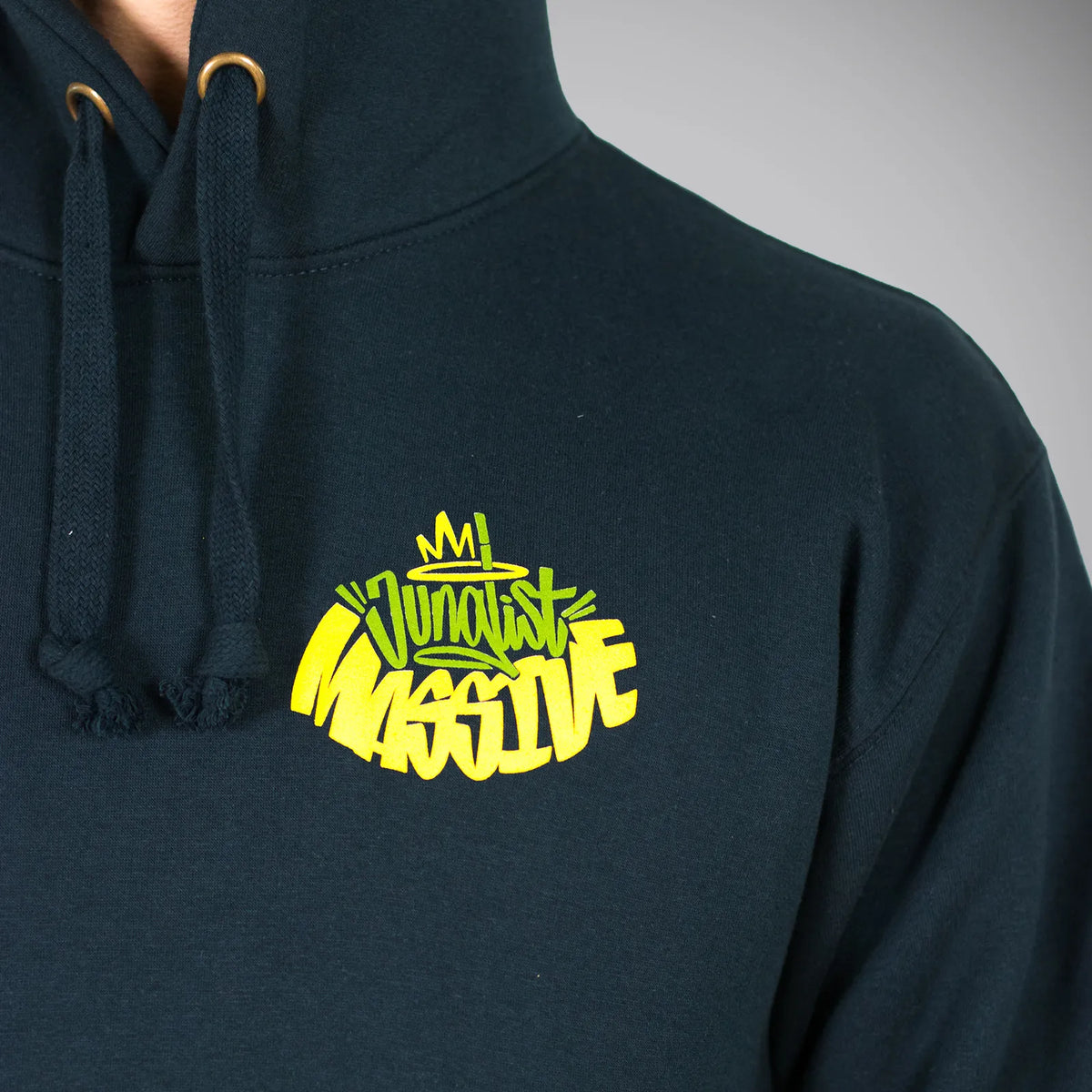Navy Junglist Massive Back 2 Back Hoody