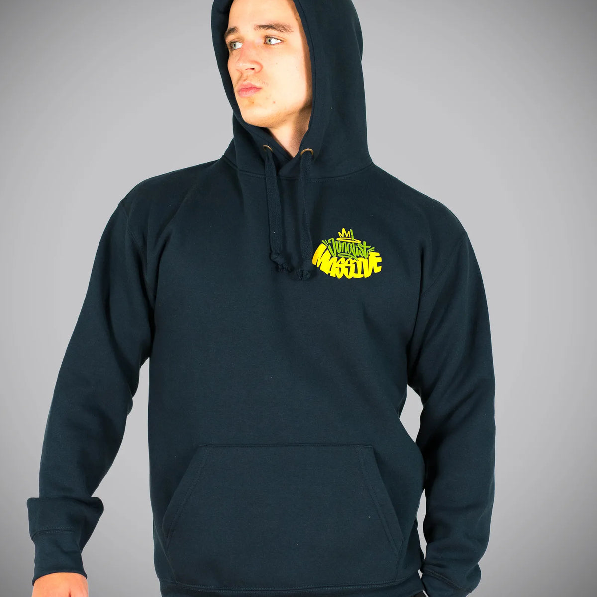 Navy Junglist Massive Back 2 Back Hoody
