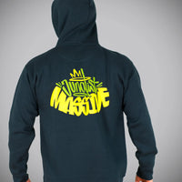 Navy Junglist Massive Back 2 Back Hoody