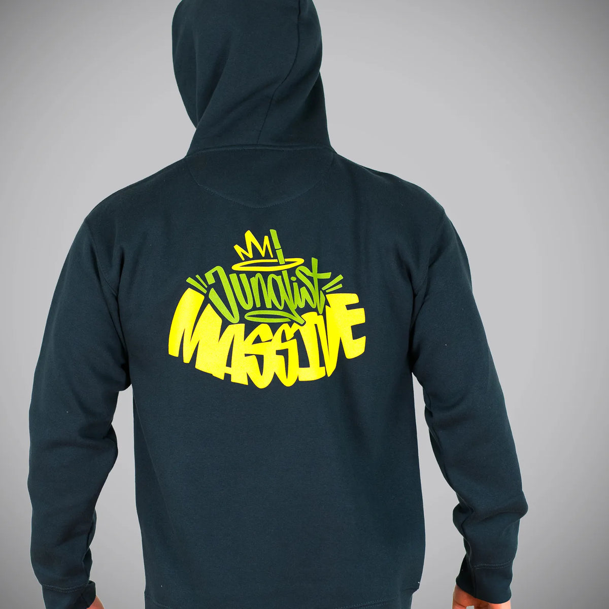 Navy Junglist Massive Back 2 Back Hoody