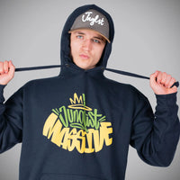 Navy Junglist Massive Pullover Hoody