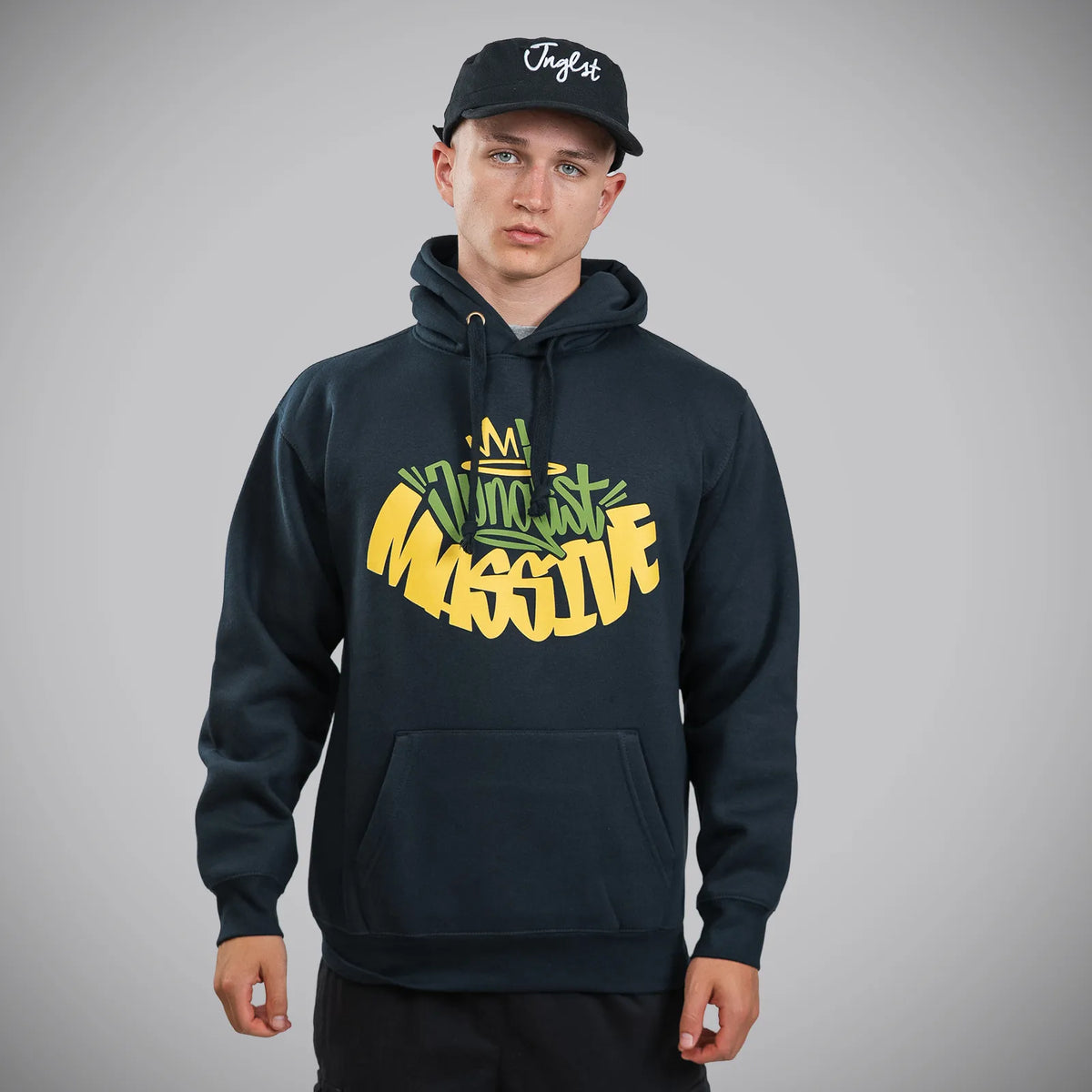 Navy Junglist Massive Pullover Hoody