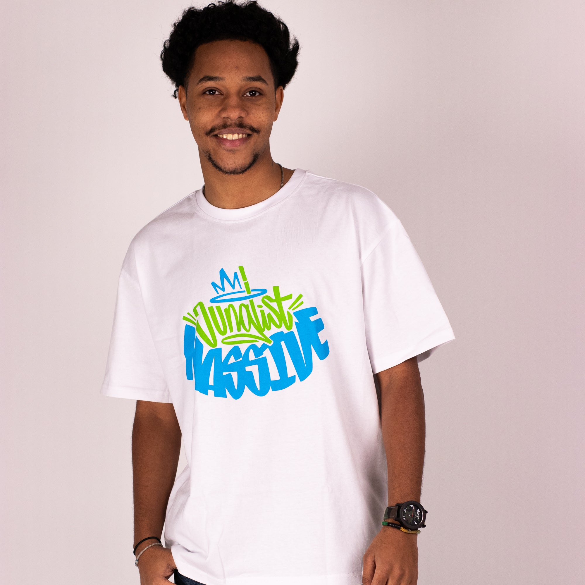 Oversized Junglist Massive White T-Shirt