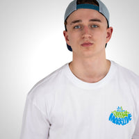 Junglist Massive Relaxed Fit White model with cap