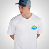 Relaxed Fit Junglist Massive White Back 2 Back T-Shirt