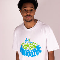 Oversized Junglist Massive White T-Shirt