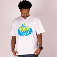 Oversized Junglist Massive White T-Shirt