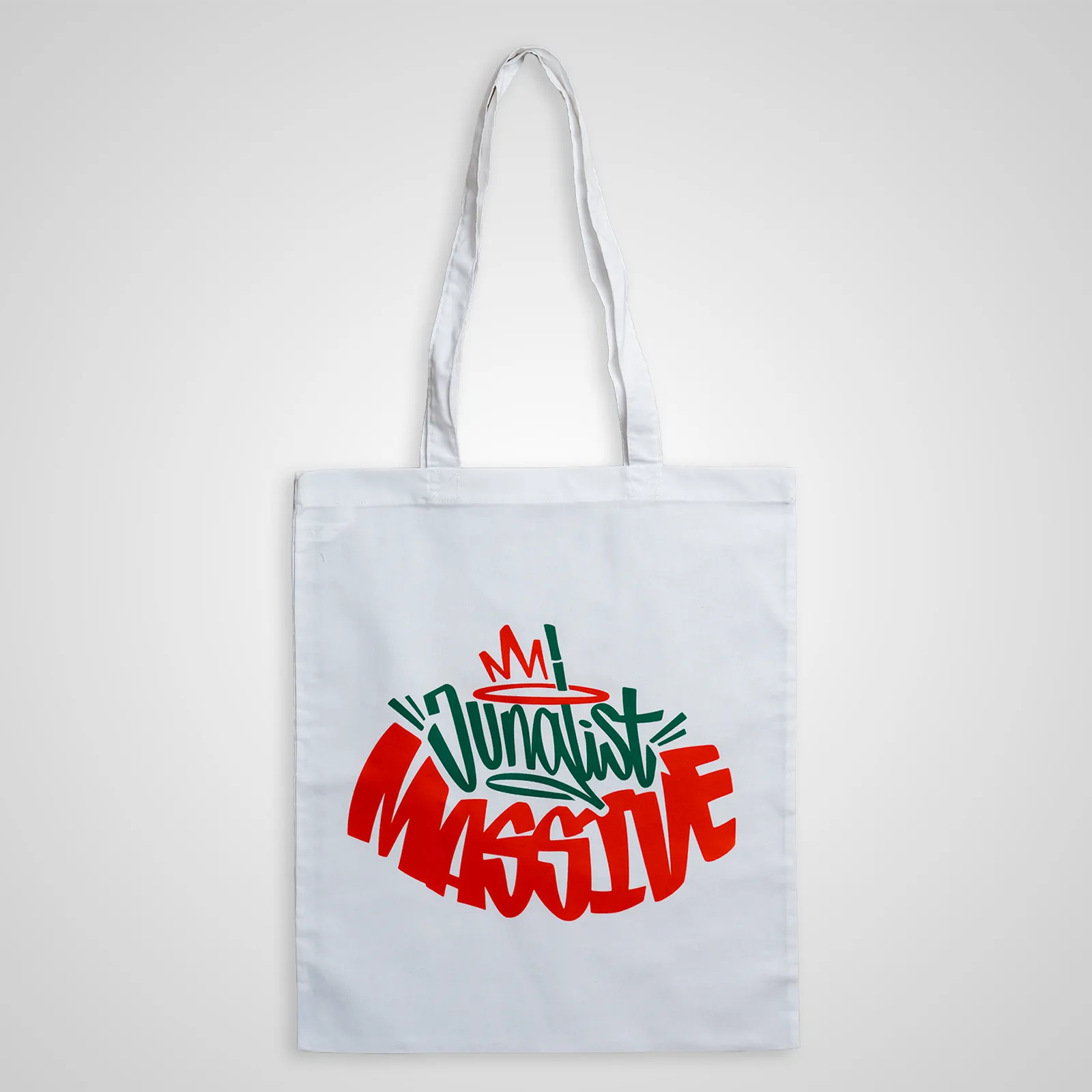 White canvas Junglist Massive tote bag