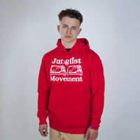 Junglist Movement Red Hoody by Aerosoul Clothing