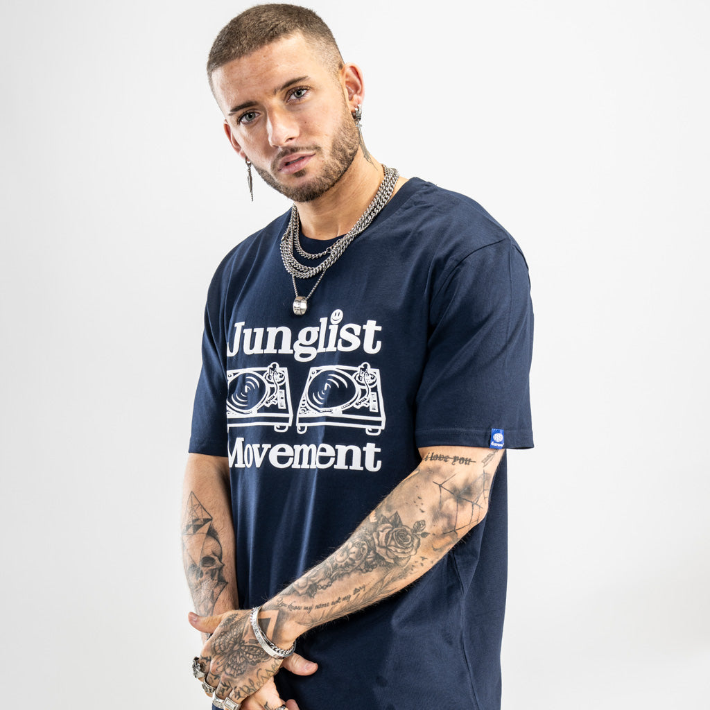 Junglist Movement Navy T Shirt