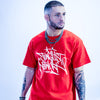 Red Graffiti tag t shirt from Junglist Networj
