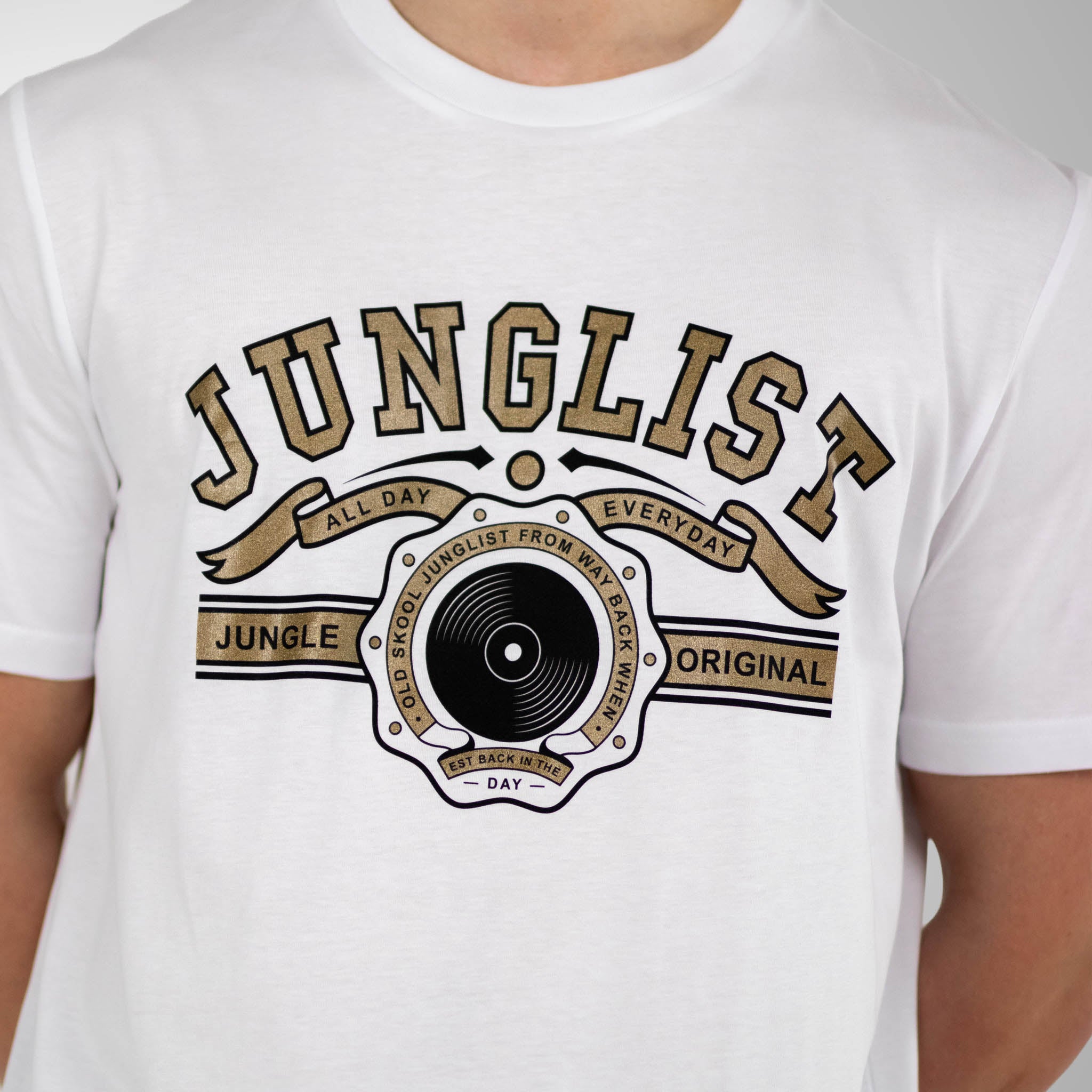 White Original Junglist T Shirt