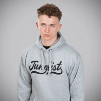 Junglist Remix Grey Hoody Front Print
