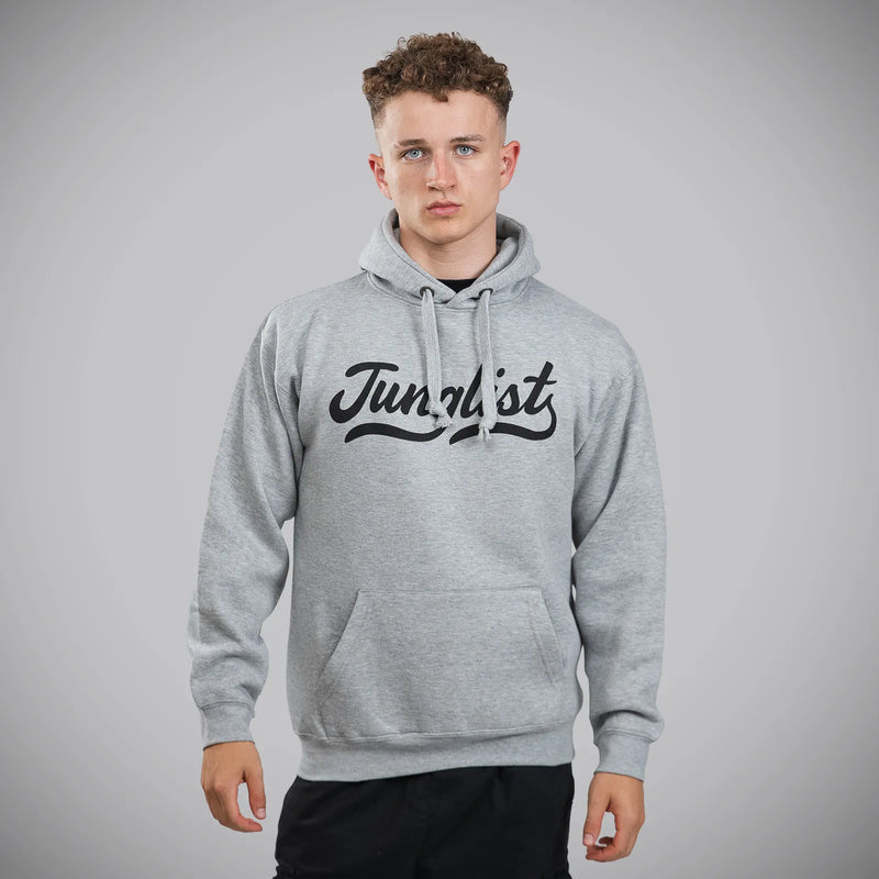 Junglist Remix Grey Hoody Thick Drawstrings