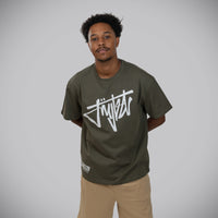 Jnglst Clothing script t shirt front print